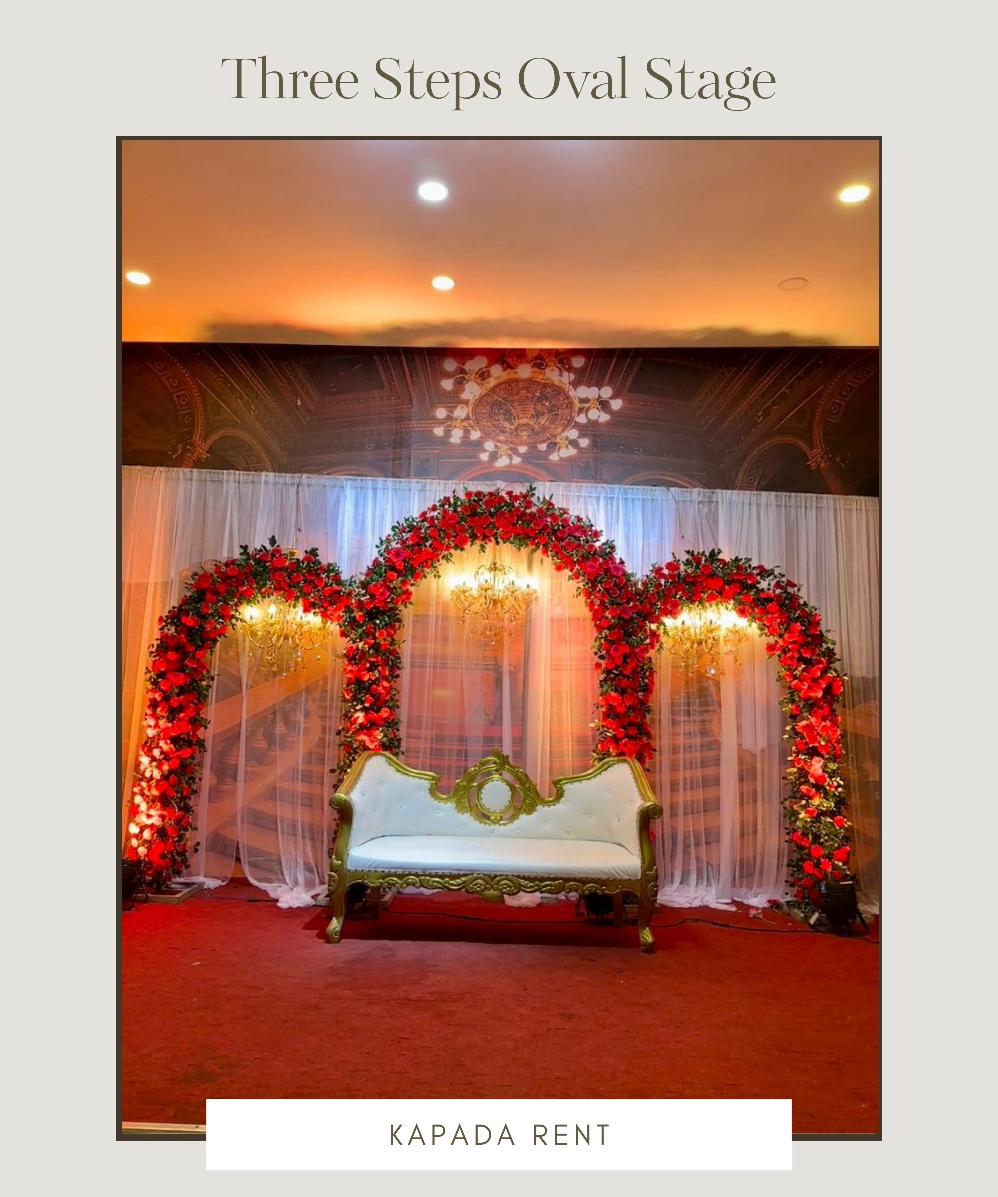 Three Steps oval Stage