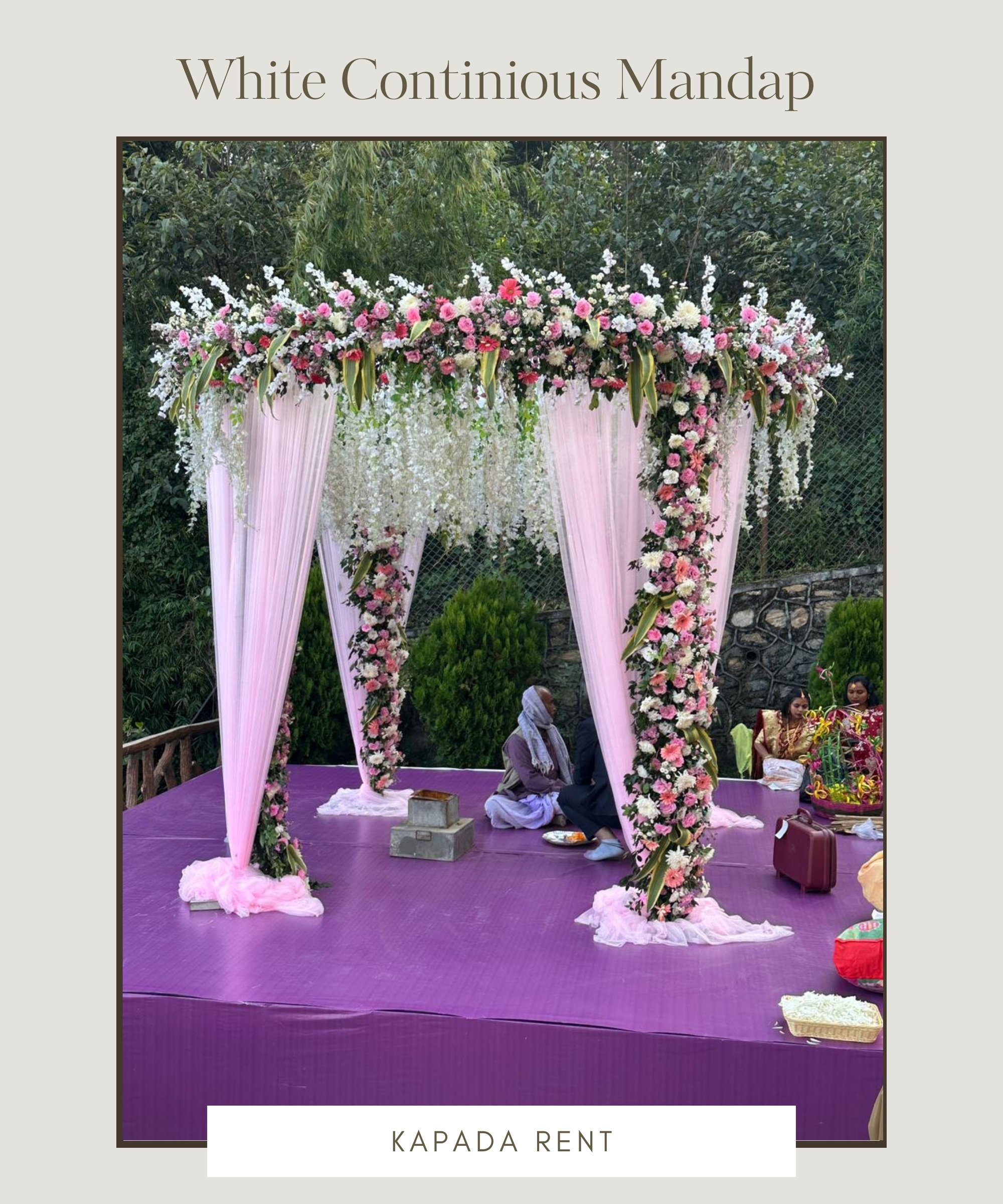 White continious Mandap 