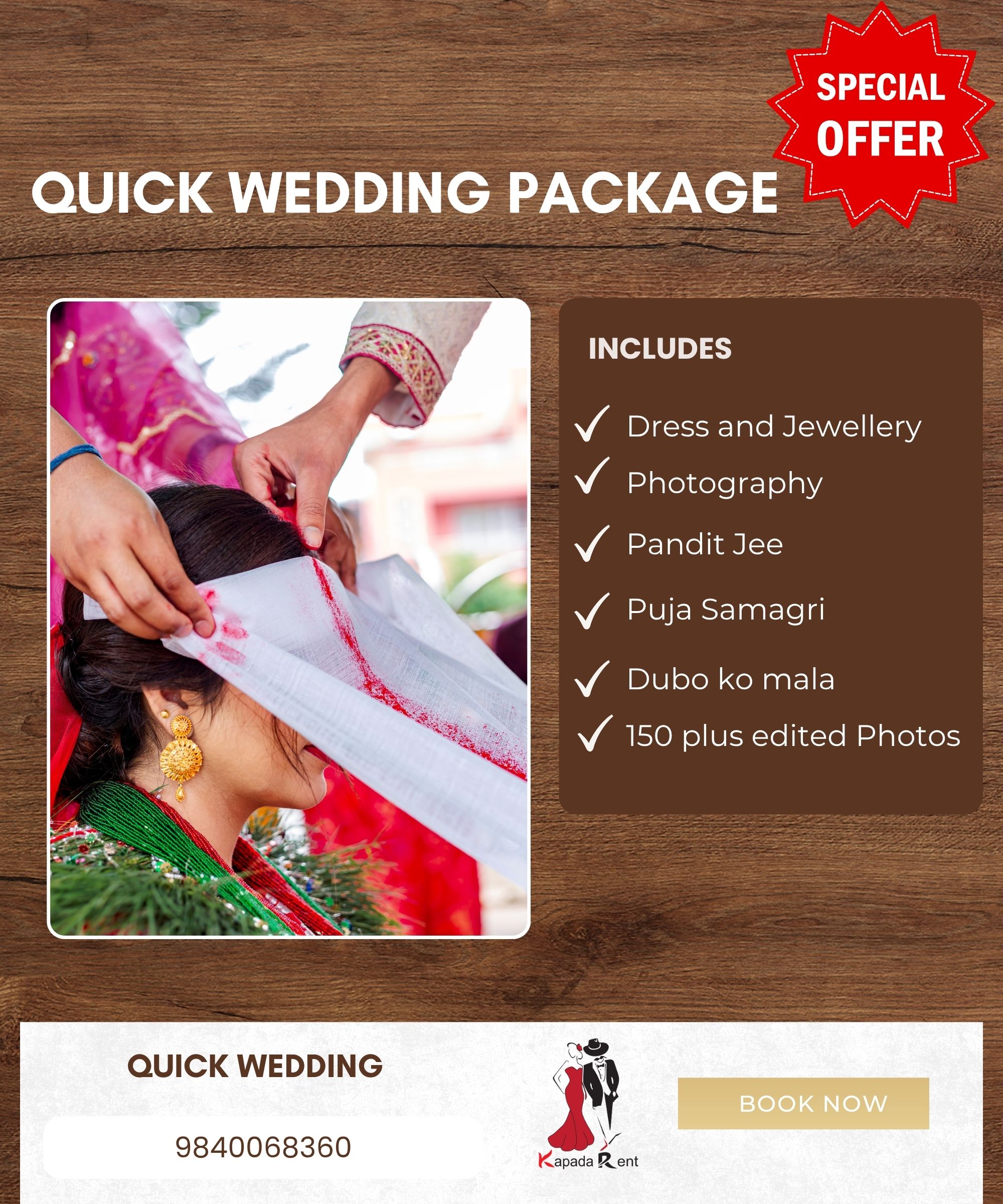 Quick Wedding Package 