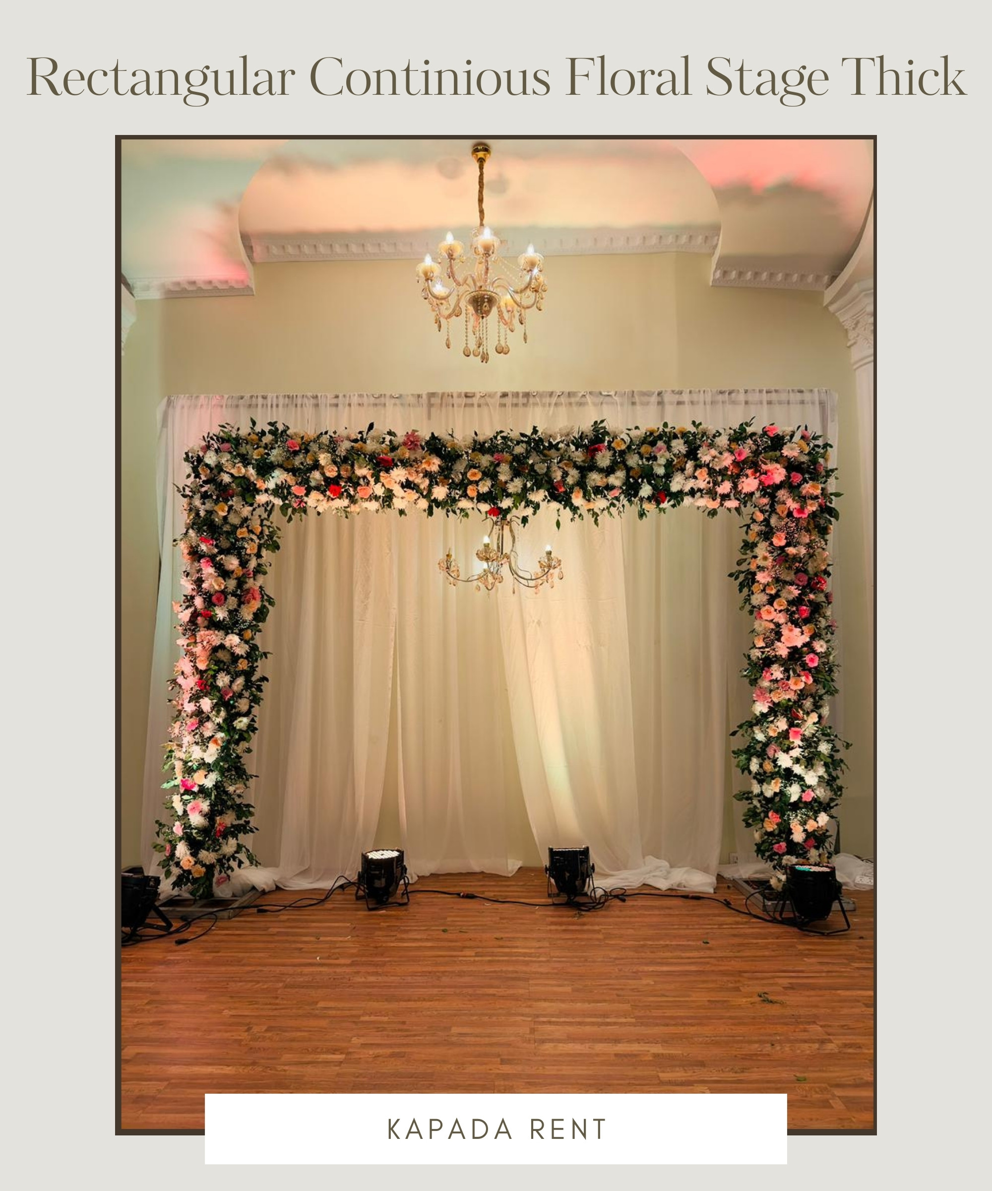 Rectangular Continious Floral Stage Thick