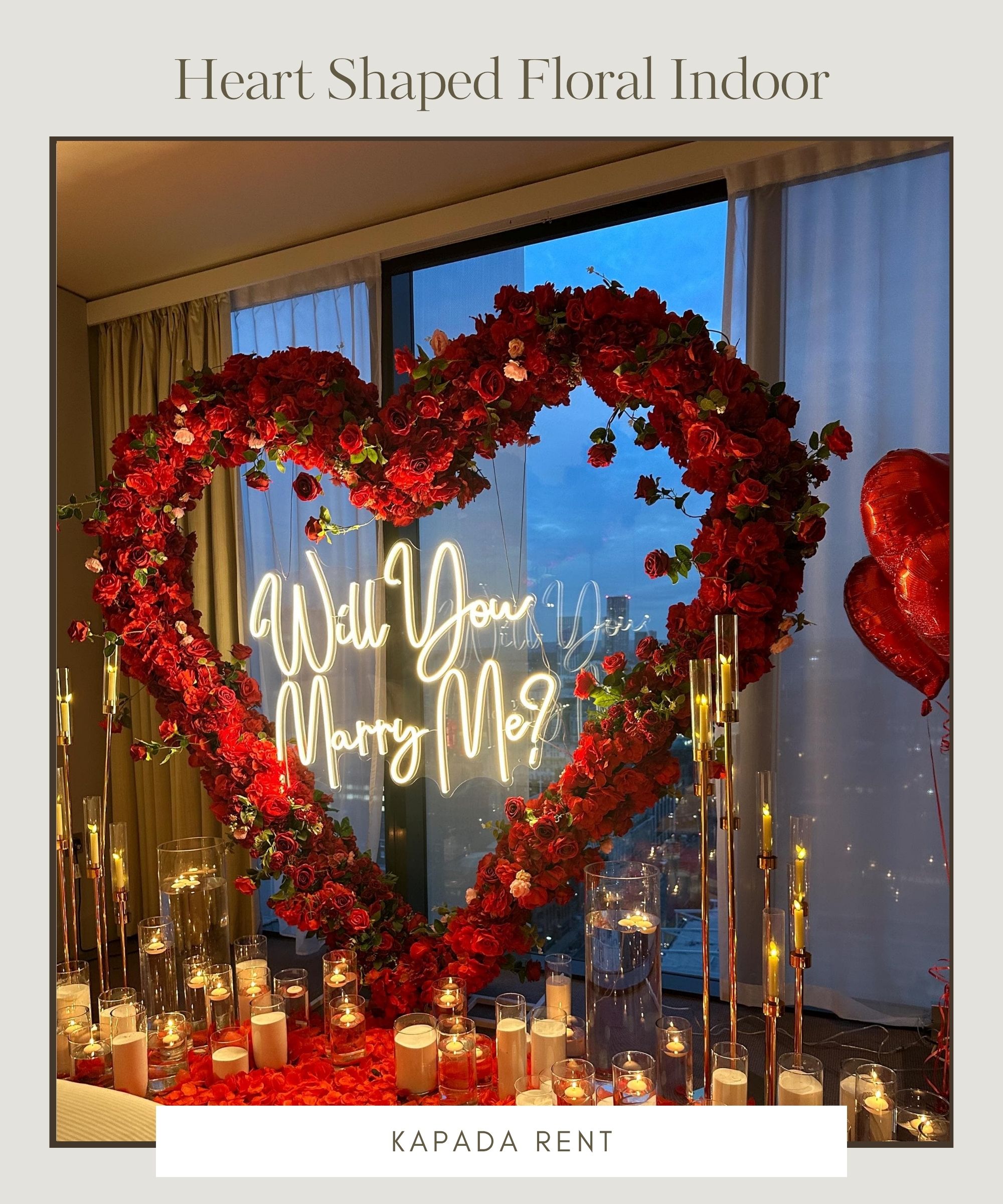 Heart Shaped Floral Indoor