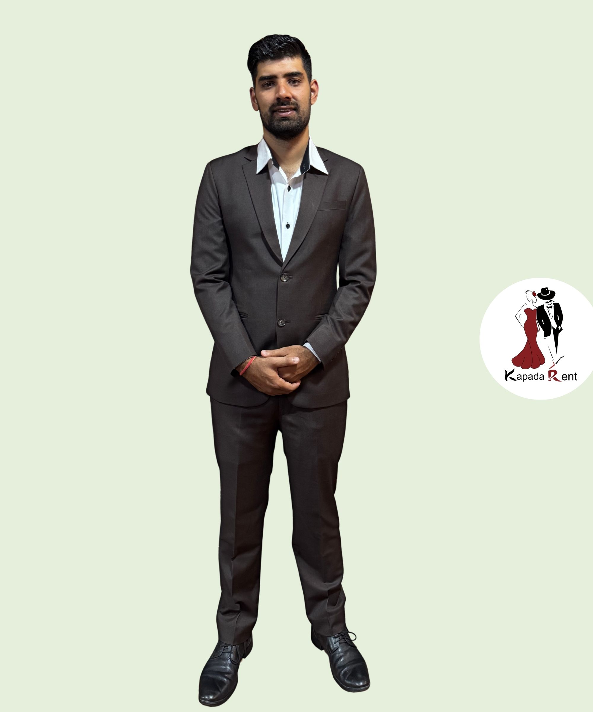 Dark Brown Marshello Formal Suit