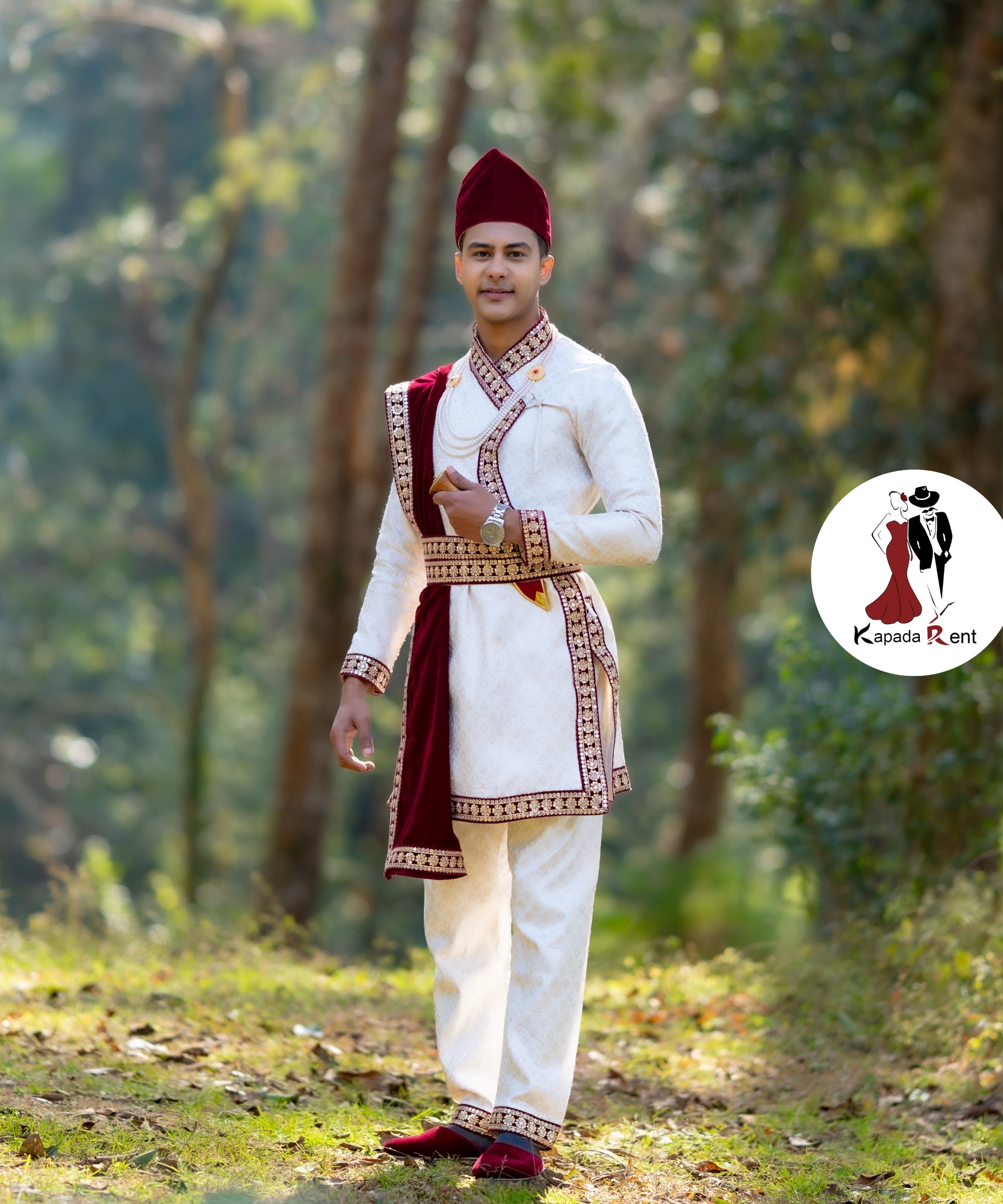 New Red Border Behula Set