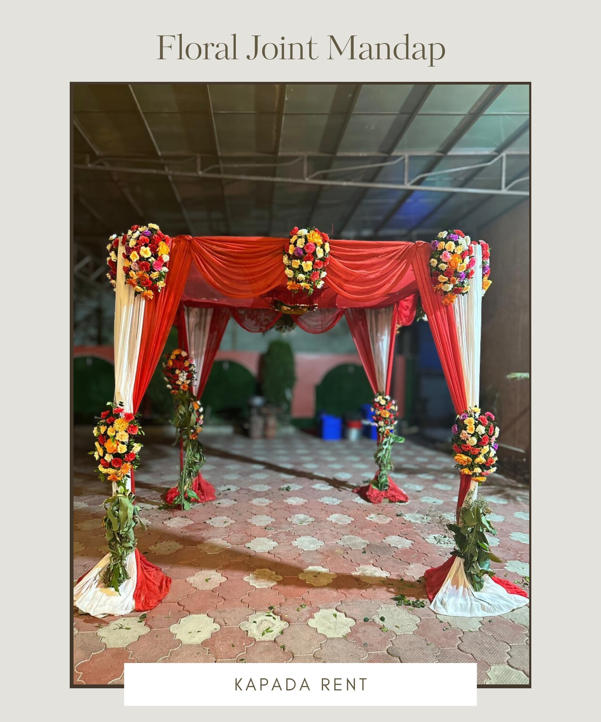 Floral Joint Mandap