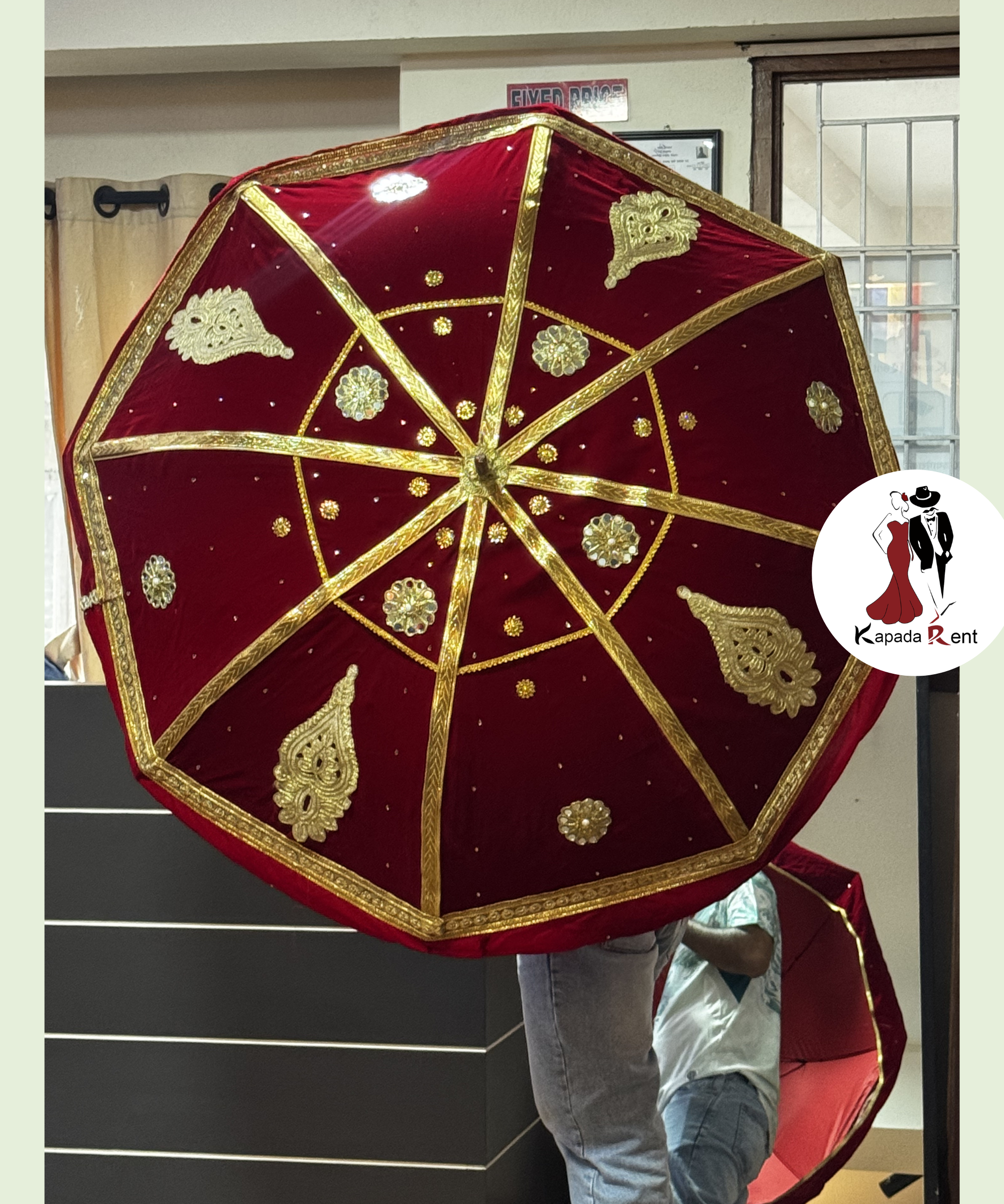 Behula Large Decorated Umbrella