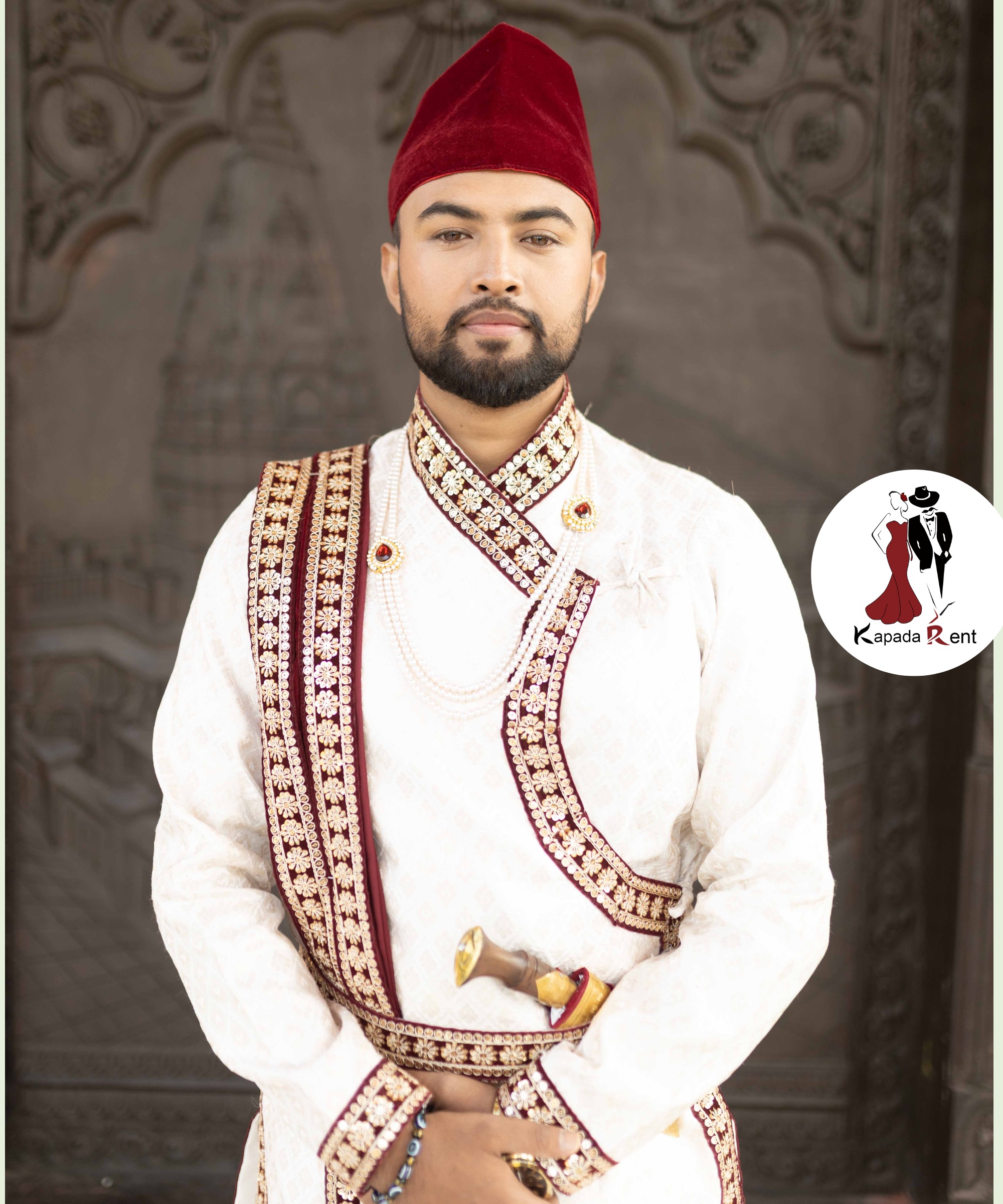 New Red Border Behula Set