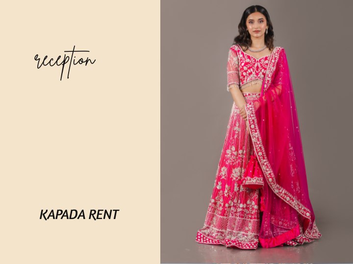 reception lehenga